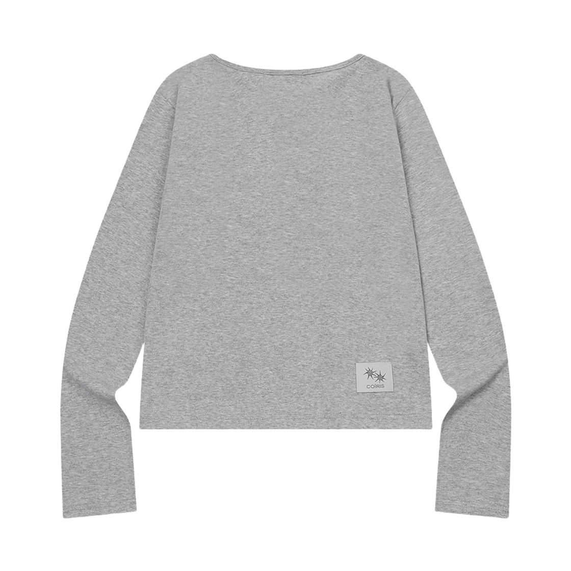 코이리스 카나 언발란스 버튼 롱 슬리브 티 그레이(Coiris Cana Unbalance Button Long Sleeve T Gray) - 2