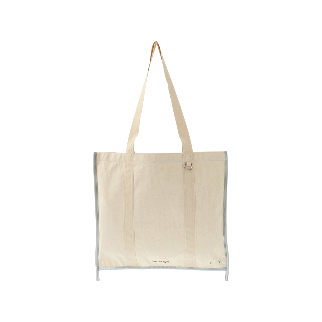 컨버스 도쿄 엣지 바인딩 캔버스 토트백 실버(Converse Tokyo Edge Binding Canvas Tote Bag Silver)
