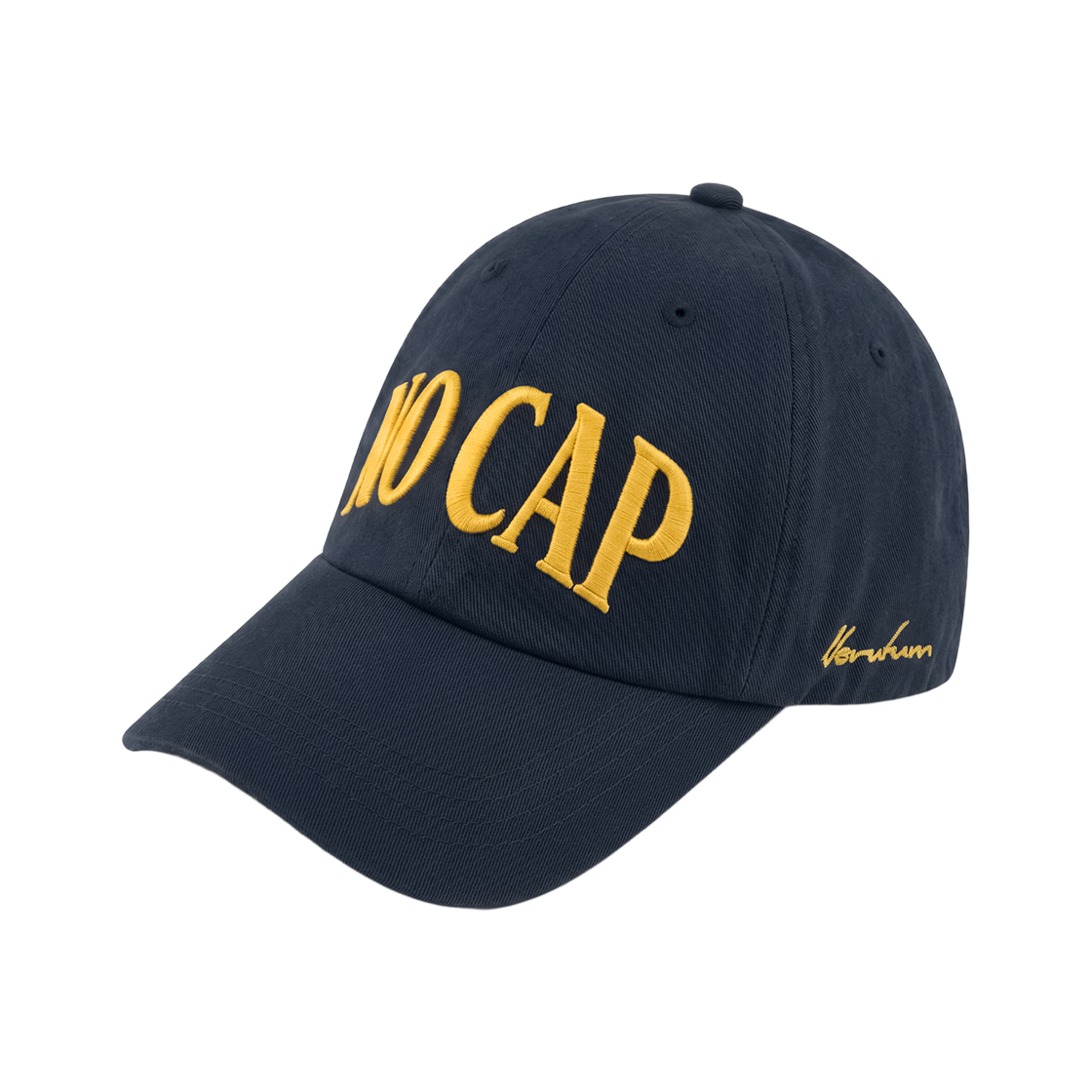 베루툼 노캡 볼드 슬로건 캡 네이비(VERUTUM BC52B No Cap Bold Slogan Cap Navy)