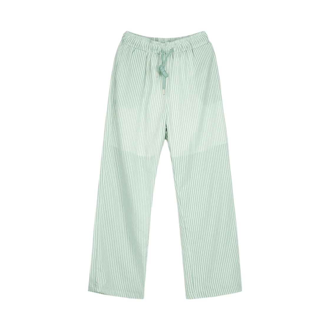 00132 MURMURE Tiro See-through Stripe Pants Green