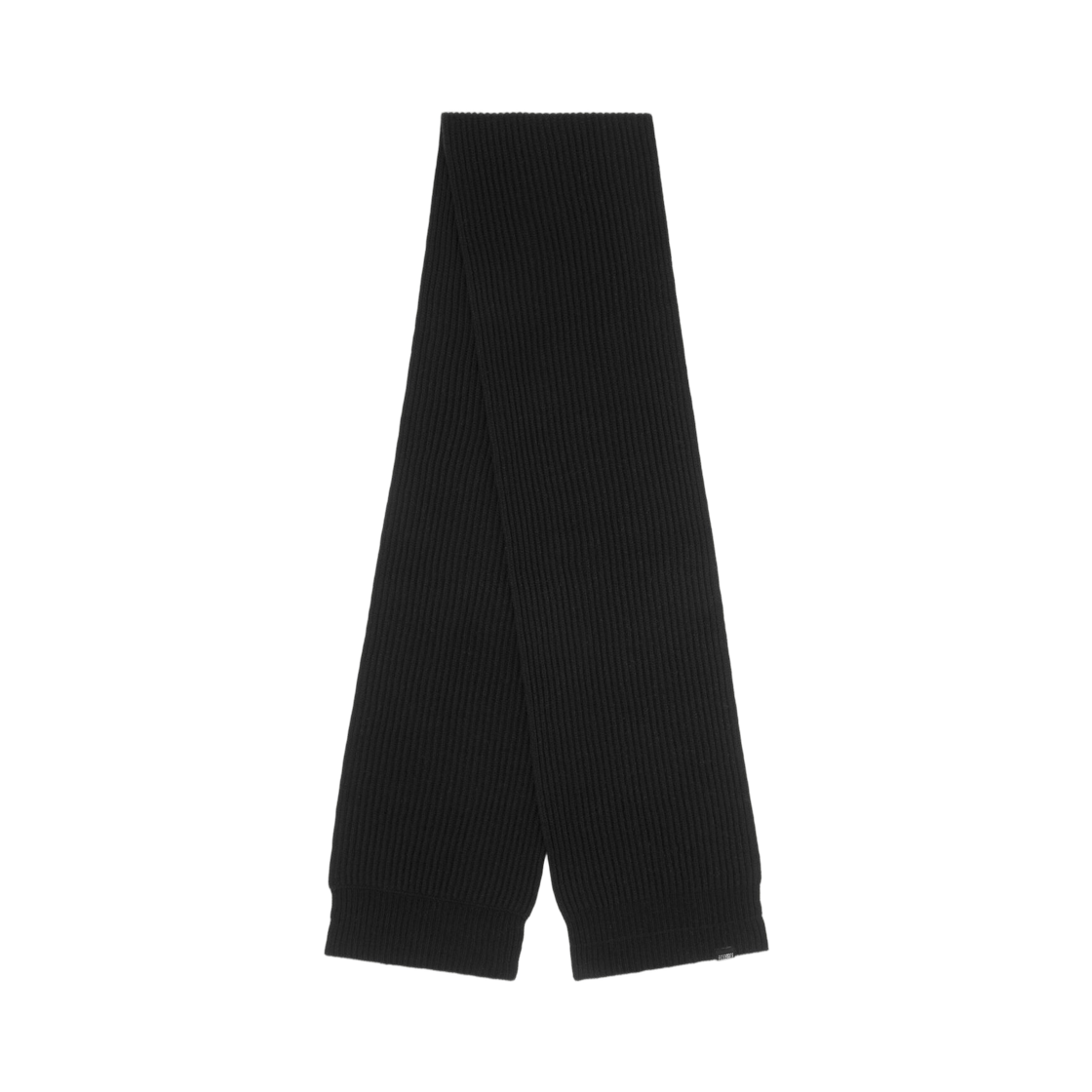S52TE0061M13285900 MM6 Maison Margiela Cotton Knit Scarf Black