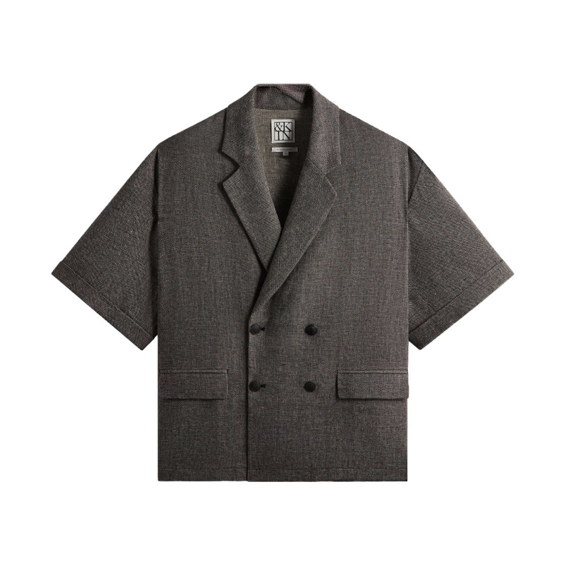 키스 & 킨 텍스처드 리넨 준지 블레이저 블랙 멜란지(Kith & Kin Textured Linen Ito Blazer Black Melange)