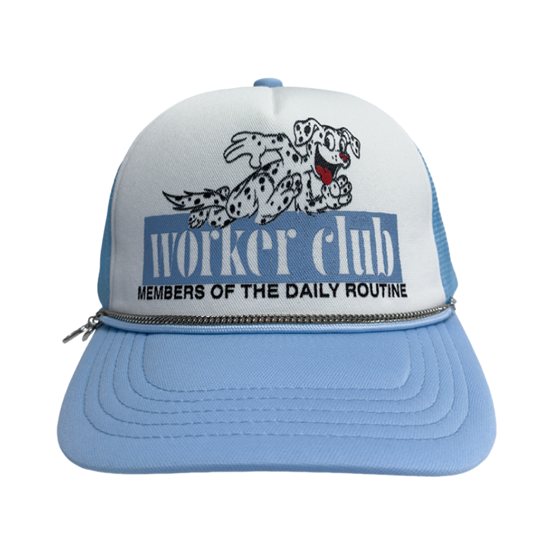 KM26SS26-2 Kasual Manual Worker Club Mesh Cap Sky Blue