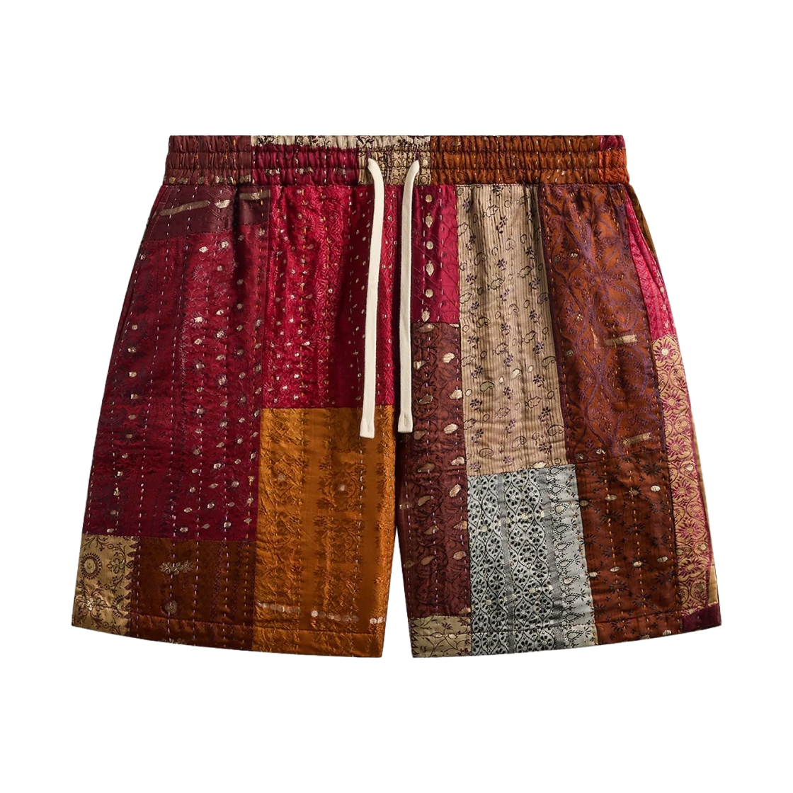 키스 & 킨 탈 패치워크 쇼츠 브라운 멀티(Kith & Kin Tal Patchwork Short Brown Multi)