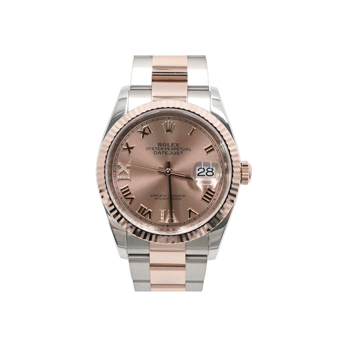 ITLA2SBMEDUV Rolex 126231 18K Everose Gold Datejust 69 Diamonds Watch