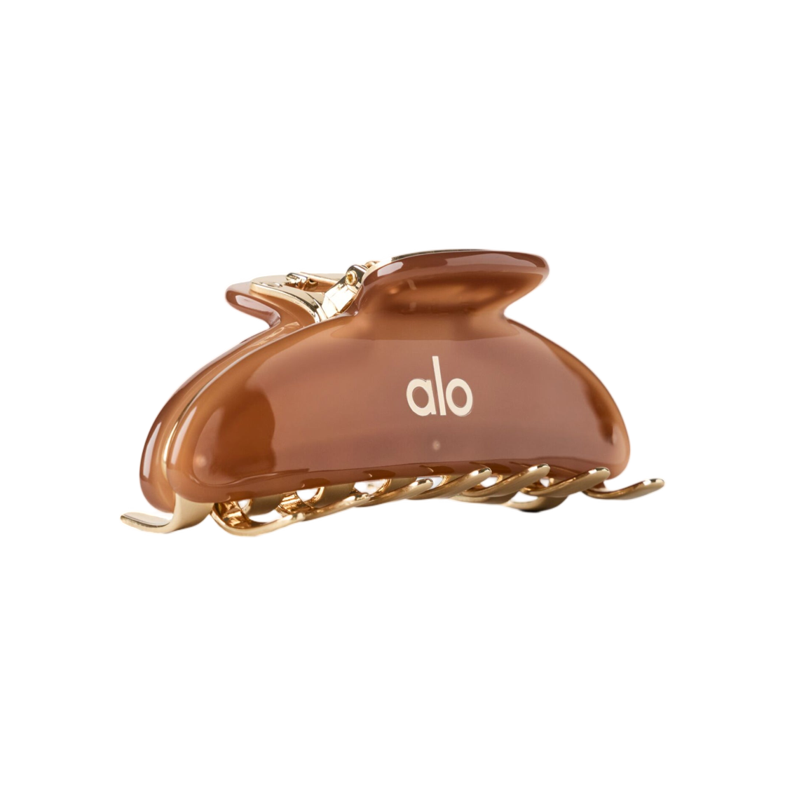 알로 요가 아크릴 일루젼 클로 클립 썬 키스드 브라운 브러쉬드 골드(Alo Yoga Acrylic Illusion Claw Clip Sun Kissed Brown Brushed Gold) - 2