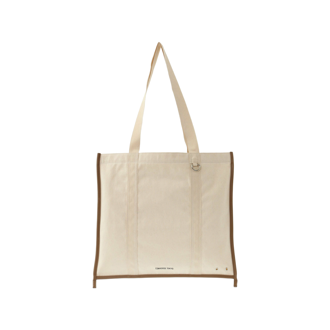 컨버스 도쿄 엣지 바인딩 캔버스 토트백 베이지(Converse Tokyo Edge Binding Canvas Tote Bag Beige)