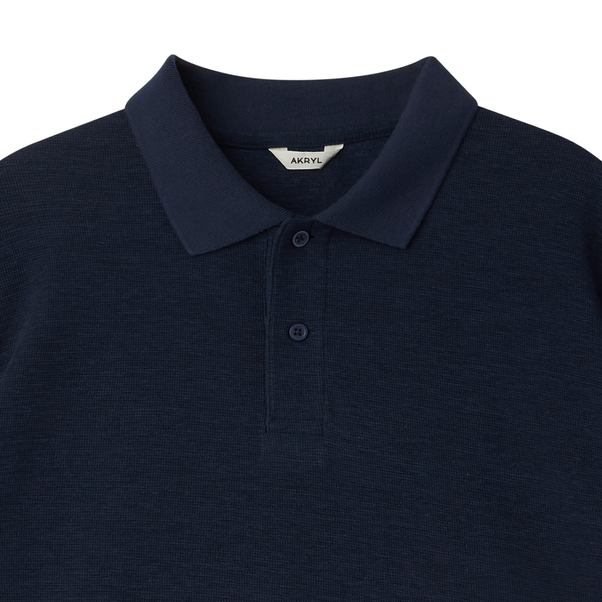아크릴 피케 폴로 셔츠 네이비 - 26FW(AKRYL Pique Polo Shirt Navy - 26FW) - 3