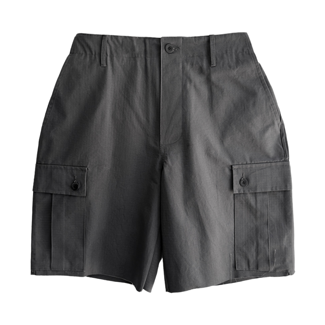 KM26SS34-1 Kasual Manual Buckle Cargo Shorts Charcoal