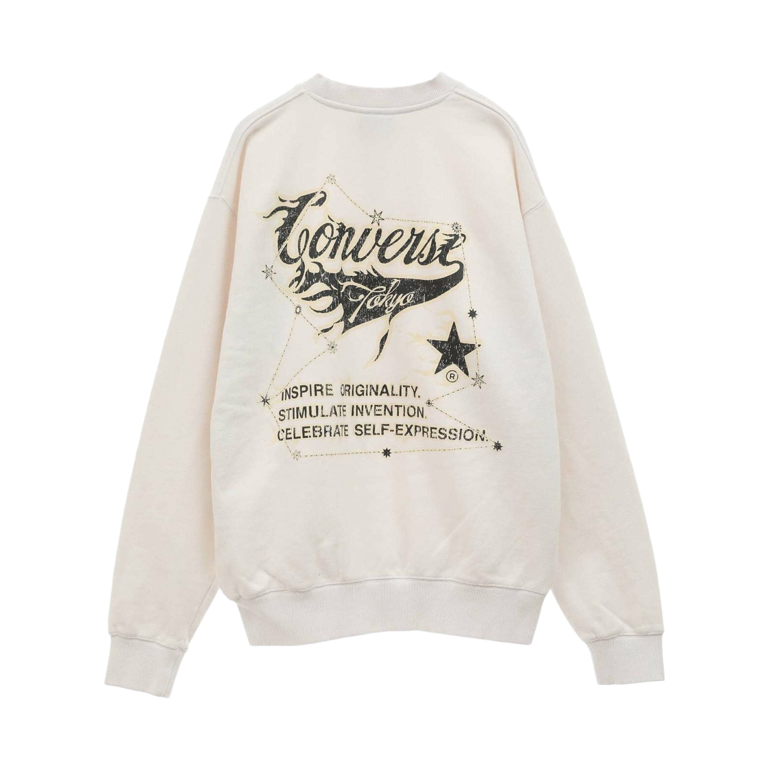 컨버스 도쿄 피그먼트 다이 컨스텔레이션 스웨트 화이트(Converse Tokyo Pigment Dye Constellation Sweat White)