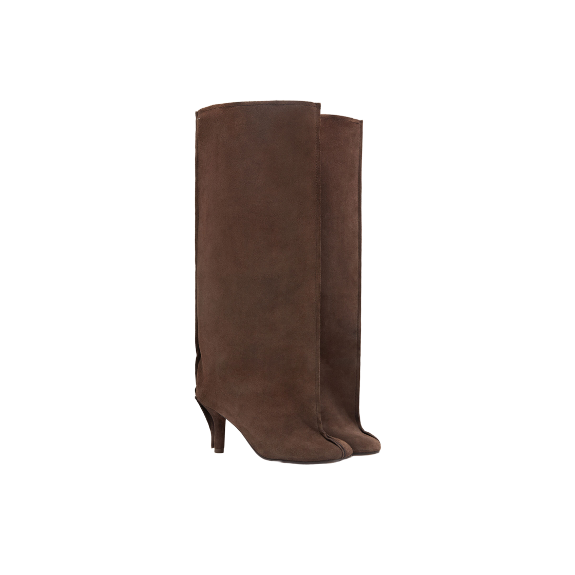 (W) MM6 메종 마르지엘라 스웨이드 아나토믹 튜브 부츠 타프나드((W) MM6 Maison Margiela Suede Anatomic Tube Boots Tapenade) - 2