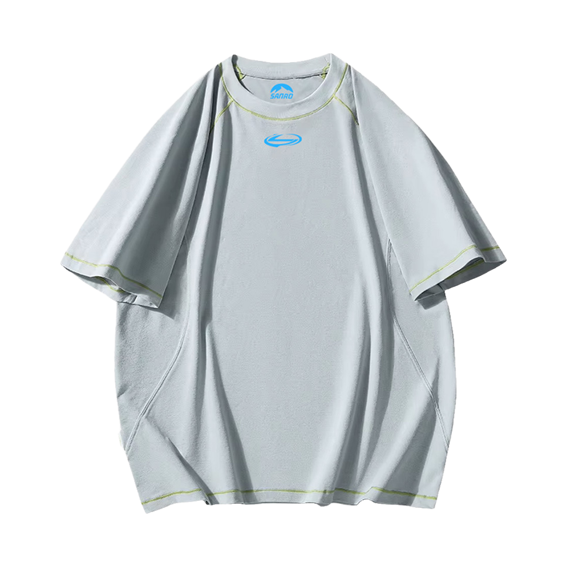 산로 퀵드라이 숏슬리브 하프티셔츠 라이트그레이(SANRO Quick Dry Short Sleeve Lightgray)