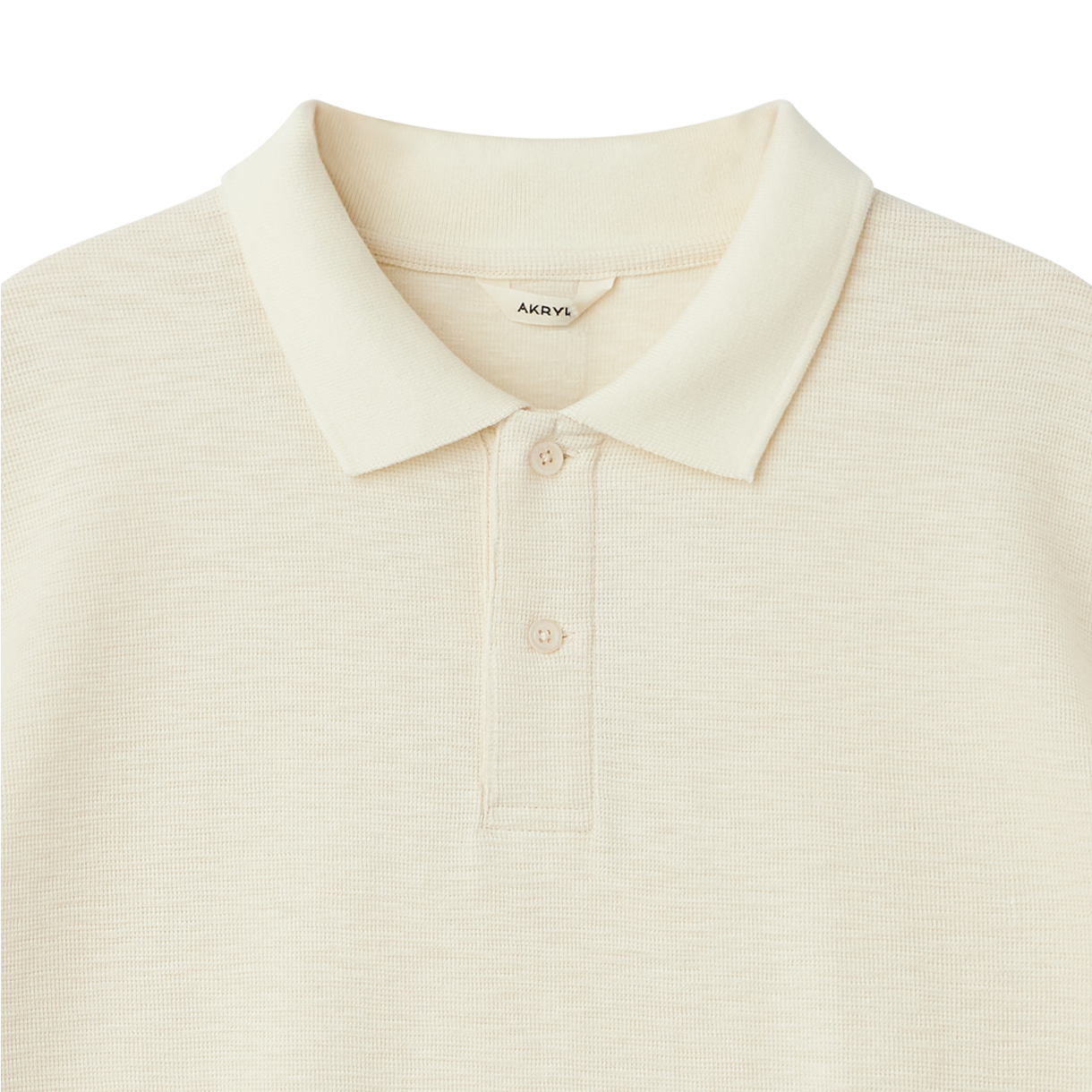 아크릴 피케 폴로 셔츠 내츄럴 - 26FW(AKRYL Pique Polo Shirt Natural - 26FW) - 3
