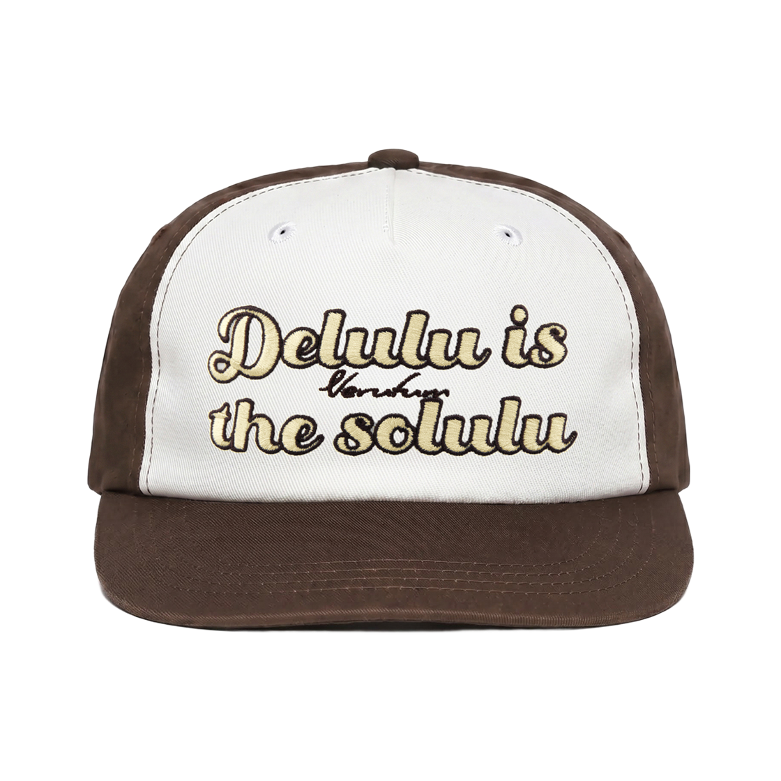 베루툼 델루루 이즈 더 솔루루 6패널 캡 브라운(VERUTUM BC254 Delulu Is The Solulu 5 Panel Cap Brown) - 2