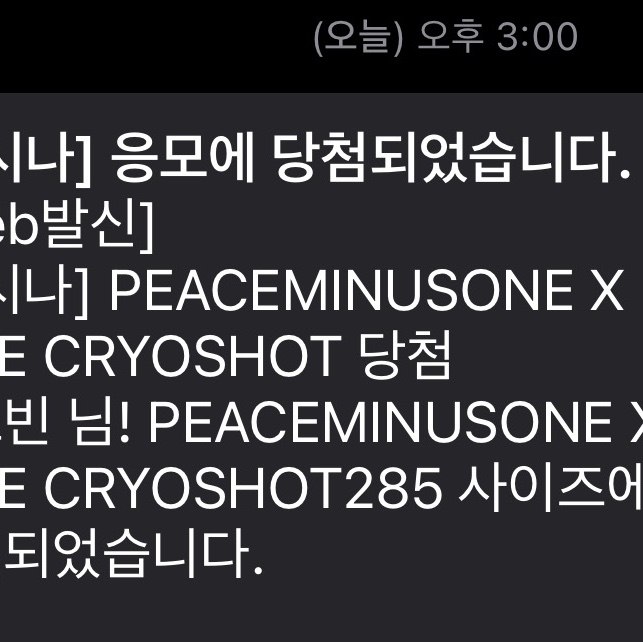 Nike x Peaceminusone Cryoshot CTR360 Natural and University Red 착용 스타일