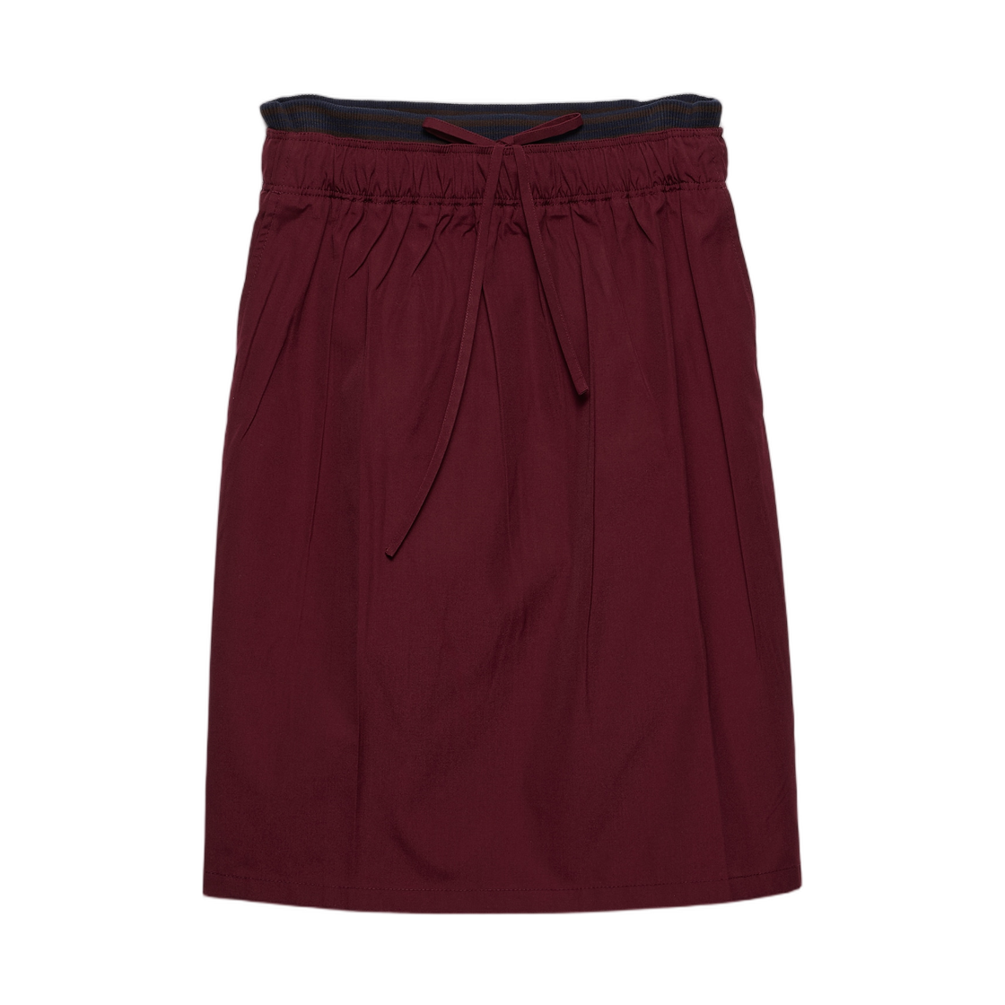 (W) 프라다 포플린 스커트 가넷((W) Prada Poplin Skirt Garnet)