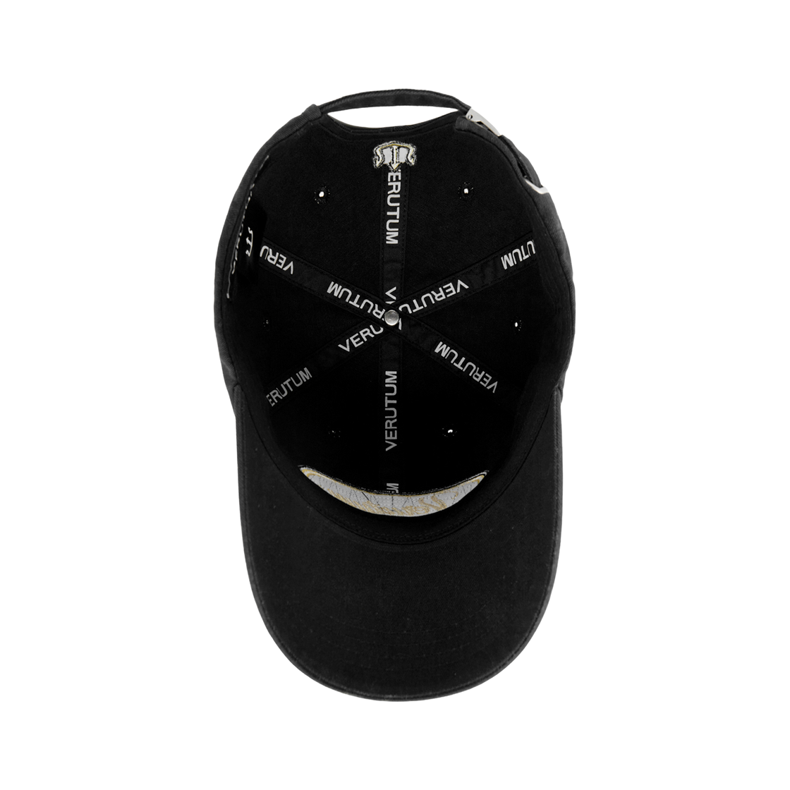 베루툼 웨이브 로고 와펜 볼캡 블랙(VERUTUM BC253B Verutum Wave Logo Wapen Ball Cap Black) - 5