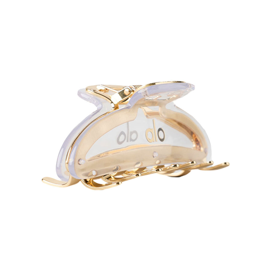 알로 요가 아크릴 일루젼 클로 클립 클리어 브러쉬드 골드(Alo Yoga Acrylic Illusion Claw Clip Clear Brushed Gold) - 2