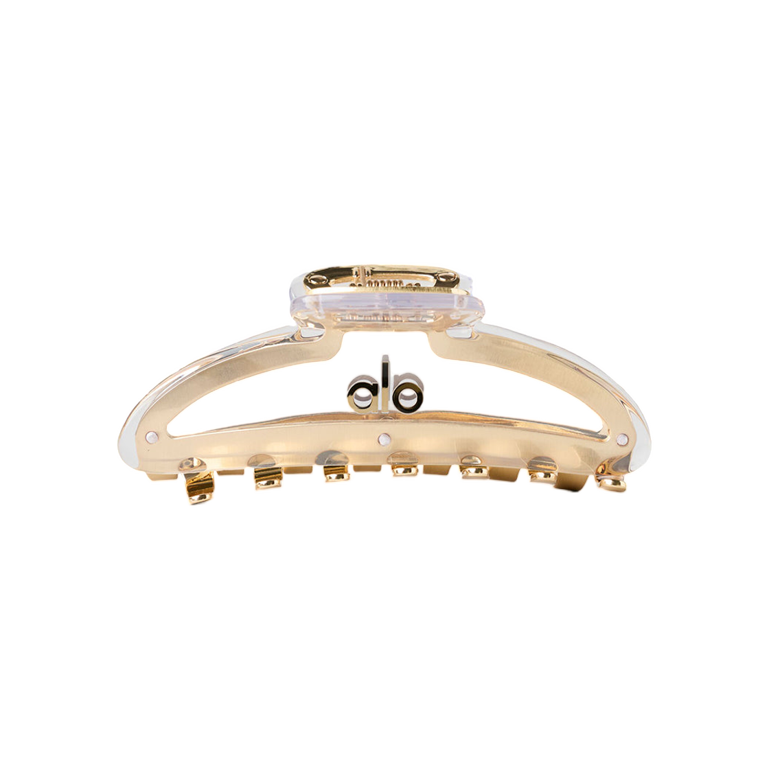 알로 요가 아크릴 일루젼 클로 클립 클리어 브러쉬드 골드(Alo Yoga Acrylic Illusion Claw Clip Clear Brushed Gold) - 1