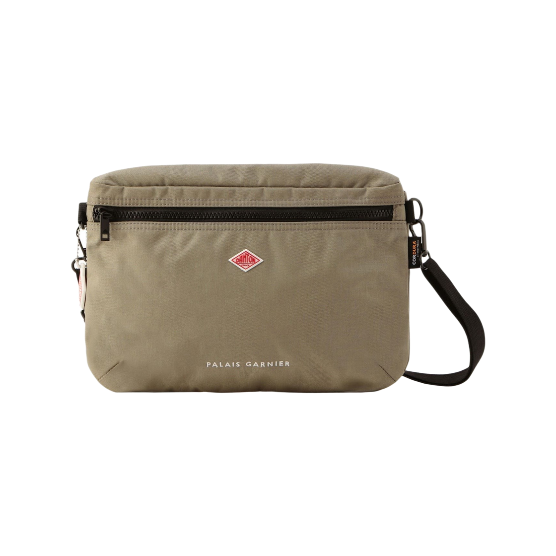 단톤 팔레이스 가르니에 코듀라 캔버스 숄더 파우치 라이트 그레이지(Danton Palais Garnier Cordura Canvas Shoulder Pouch Light Greige)
