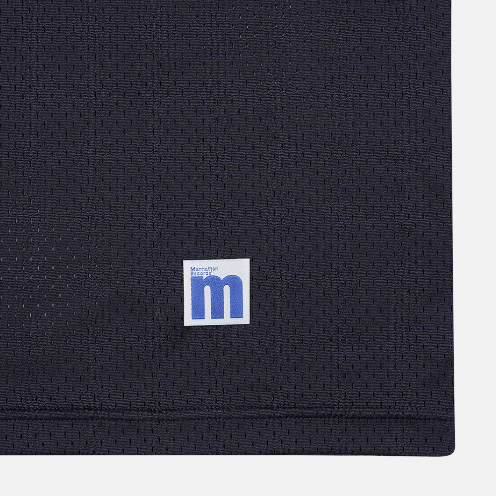 맨하탄 레코즈 풋볼 메쉬 티 - 네이비(Manhattan Records Football Mesh Tee - Navy) - 5