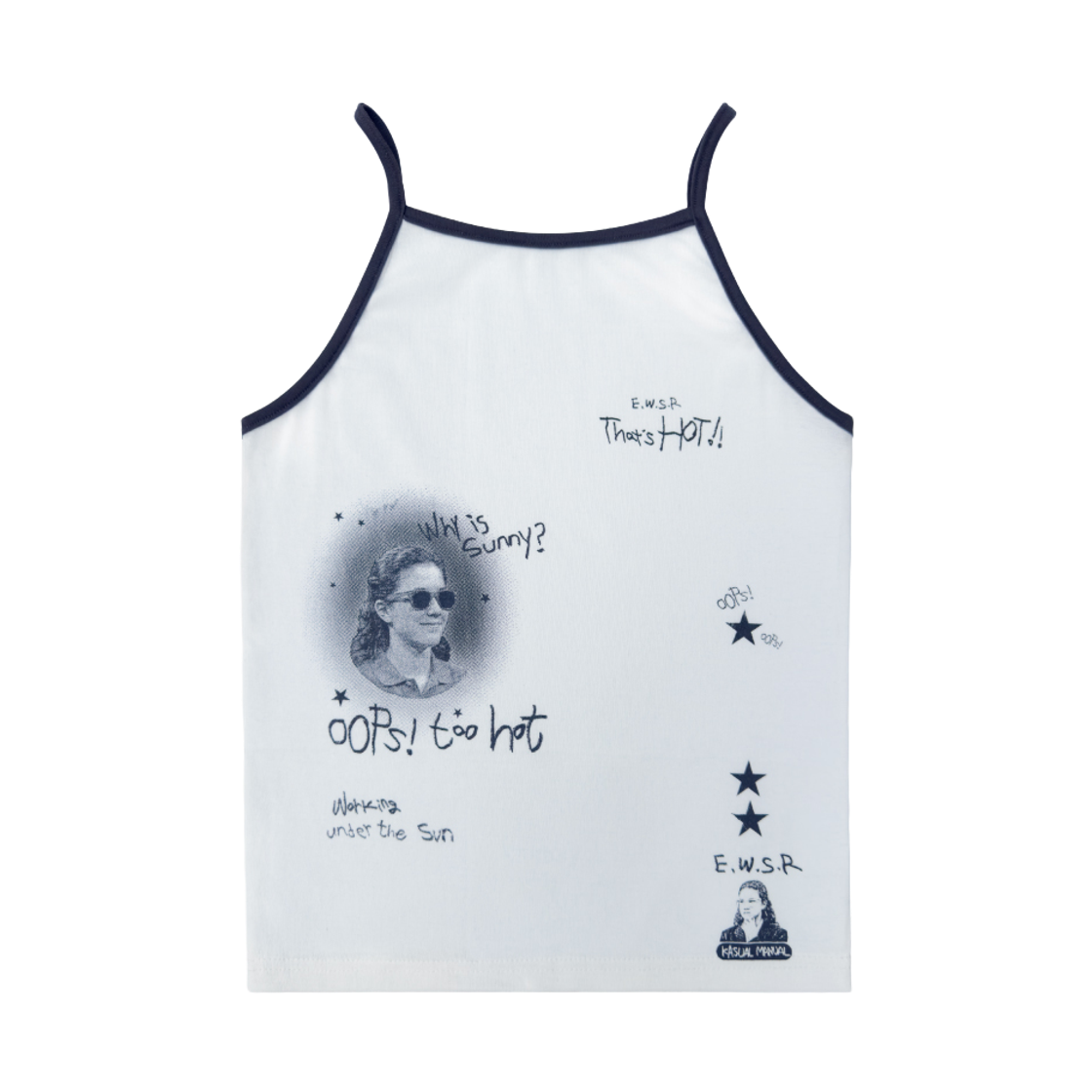 KM26SS36-2 Kasual Manual That’s Hot Sleeveless Top Ivory