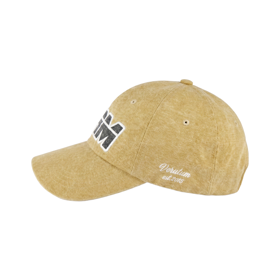 베루툼 VRM 아플리케 로고 피그먼트 볼캡 옐로우(VERUTUM BC251P VRM Applique Logo Pigment Ball Cap Yellow) - 3