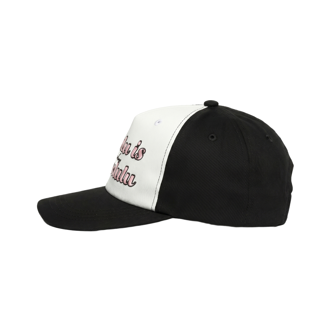베루툼 델루루 이즈 더 솔루루 6패널 캡 블랙(VERUTUM BC254 Delulu Is The Solulu 5 Panel Cap Black) - 3