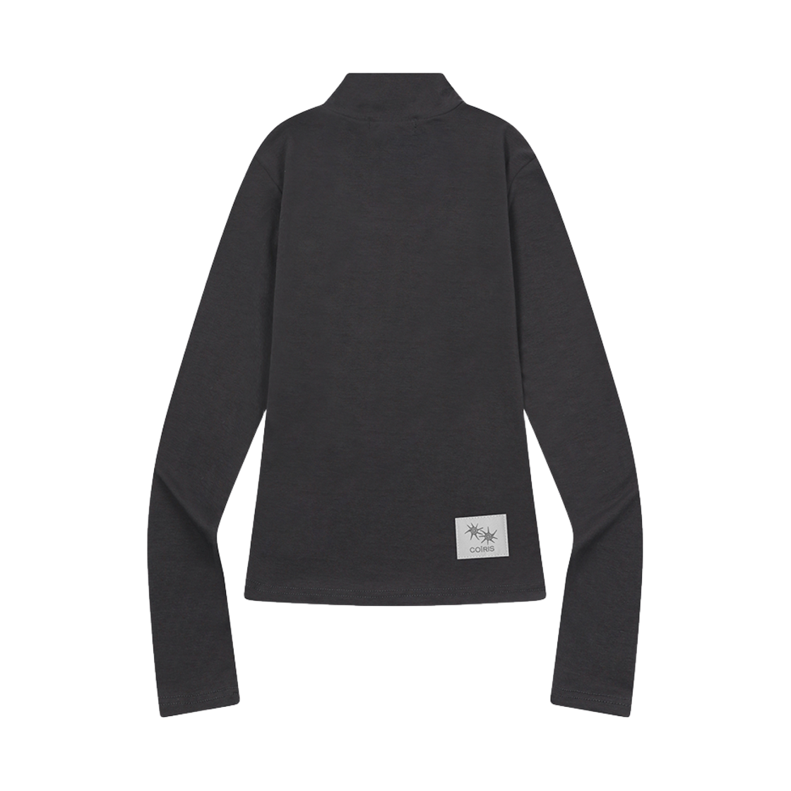 코이리스 유이나 라이트 슬림핏 크롭 반집업 차콜(Coiris Yuina Light Slim Fit Crop Half Zip-Up Charcoal) - 2