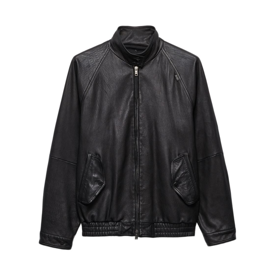58A282-19WC-F0002 (W) Prada Nappa Leather Blouson Jacket Black