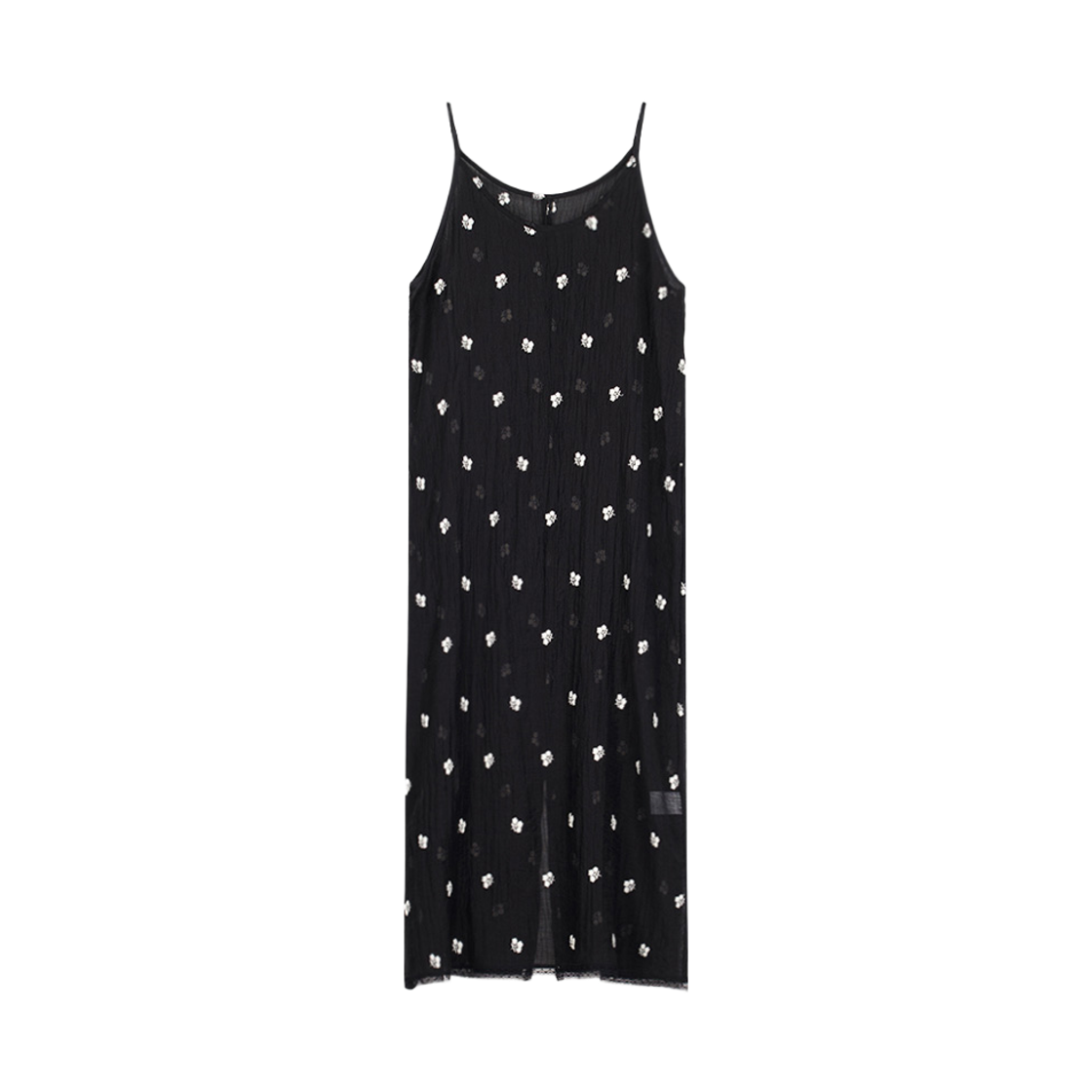 뮈르뮈르 리니언 시어 플로랄 원피스 블랙(MURMURE Linien Sheer Floral Dress Black)