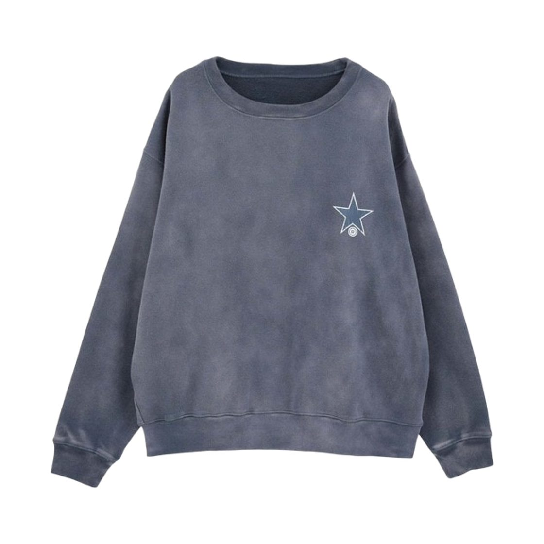 컨버스 도쿄 백 플라워 프린트 스웨트 블루(Converse Tokyo Back Flower Print Sweat Blue) - 2