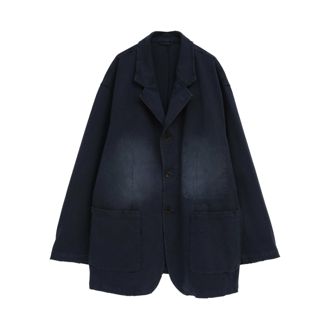 컨버스 도쿄 피그먼트 다이 디스트레스드 테일러드 자켓 네이비(Converse Tokyo Pigment Dye Distressed Tailored Jacket Navy)