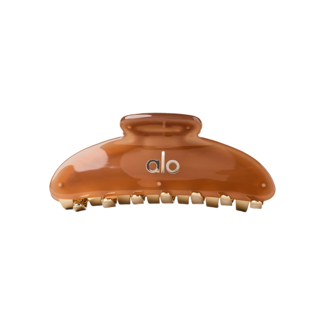 알로 요가 아크릴 일루젼 클로 클립 썬 키스드 브라운 브러쉬드 골드(Alo Yoga Acrylic Illusion Claw Clip Sun Kissed Brown Brushed Gold)