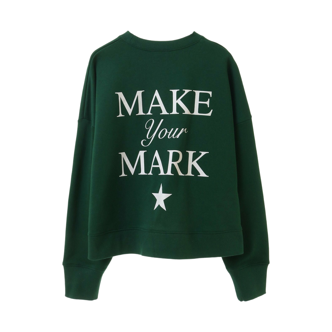 (W) 컨버스 도쿄 백 로고 숏 스웨트 그린((W) Converse Tokyo Back Logo Short Sweat Green) - 2
