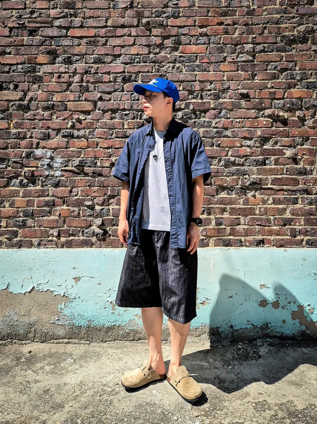 Knitted Palmtree Logo Ballcap Blue, Knitted Palmtree Logo Ballcap Charcoal 착용 스타일 - 2