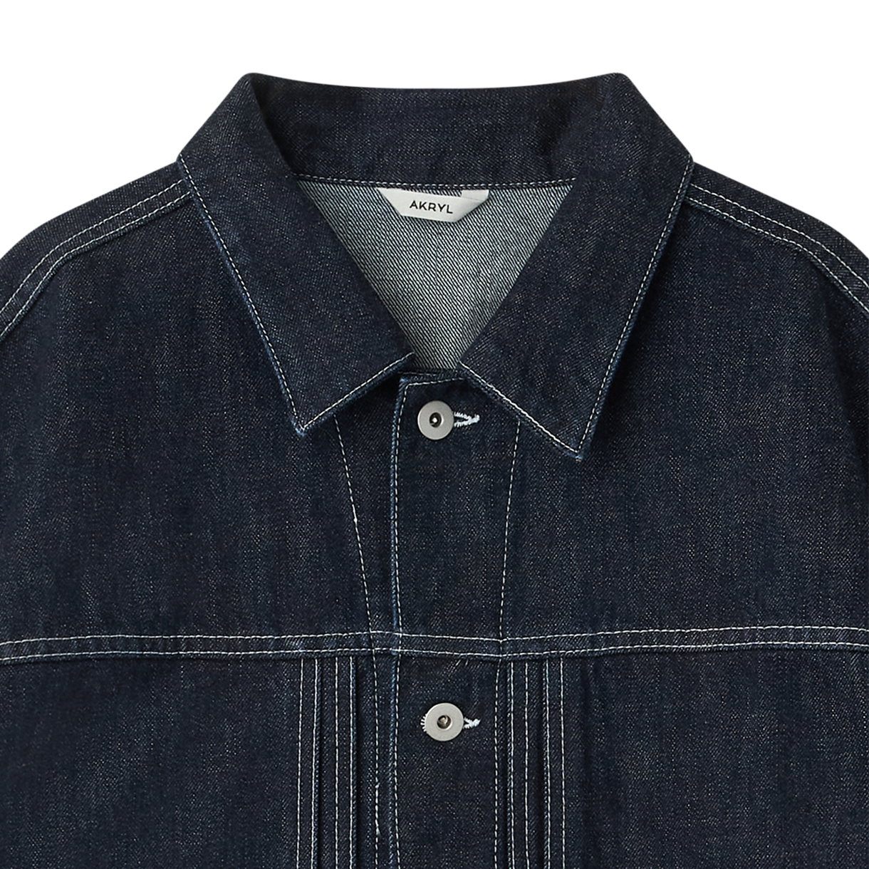 아크릴 데님 박시 자켓 원 워시 - 26FW(AKRYL Denim Boxy Jacket One Wash - 26FW) - 3