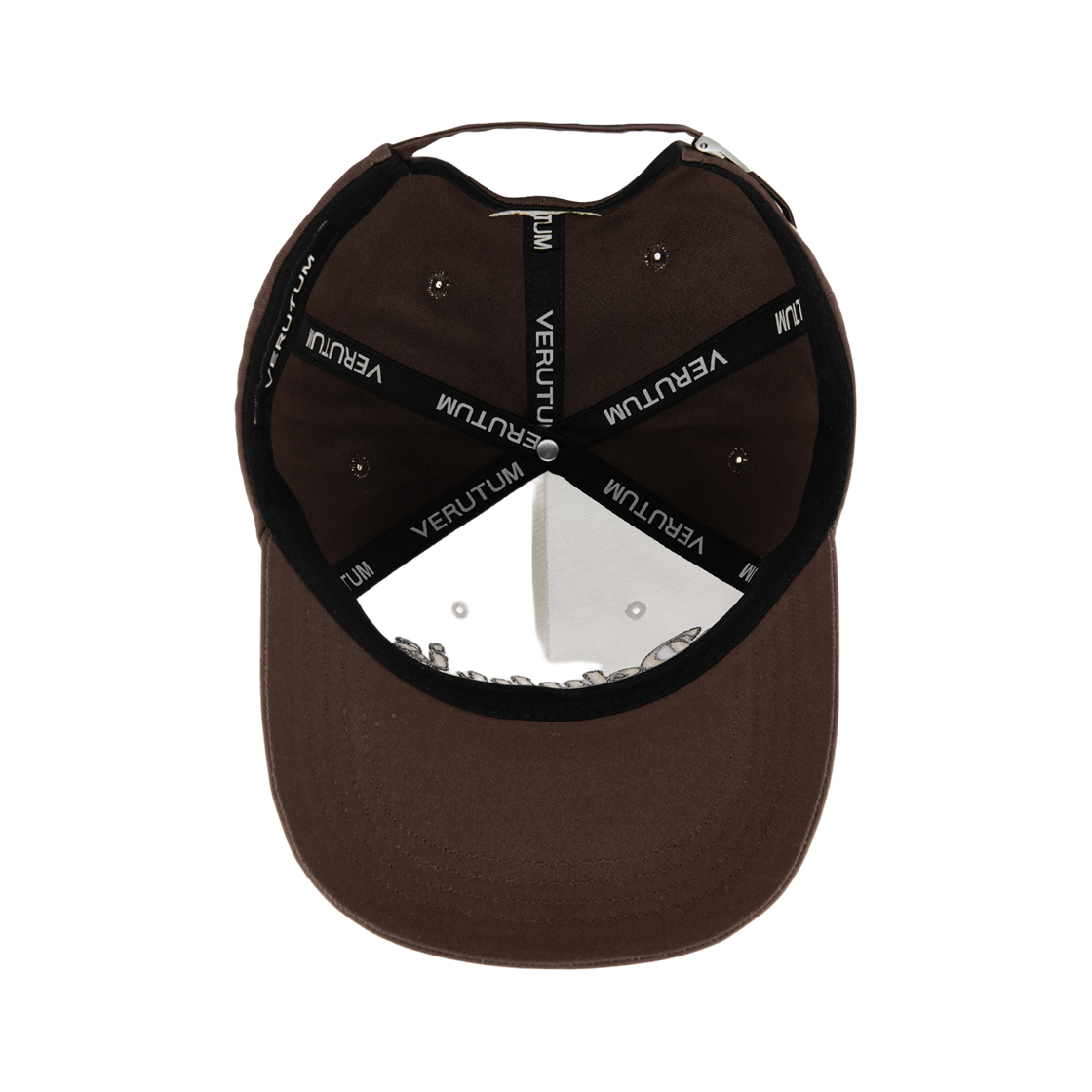 베루툼 델루루 이즈 더 솔루루 6패널 캡 브라운(VERUTUM BC254 Delulu Is The Solulu 5 Panel Cap Brown) - 5