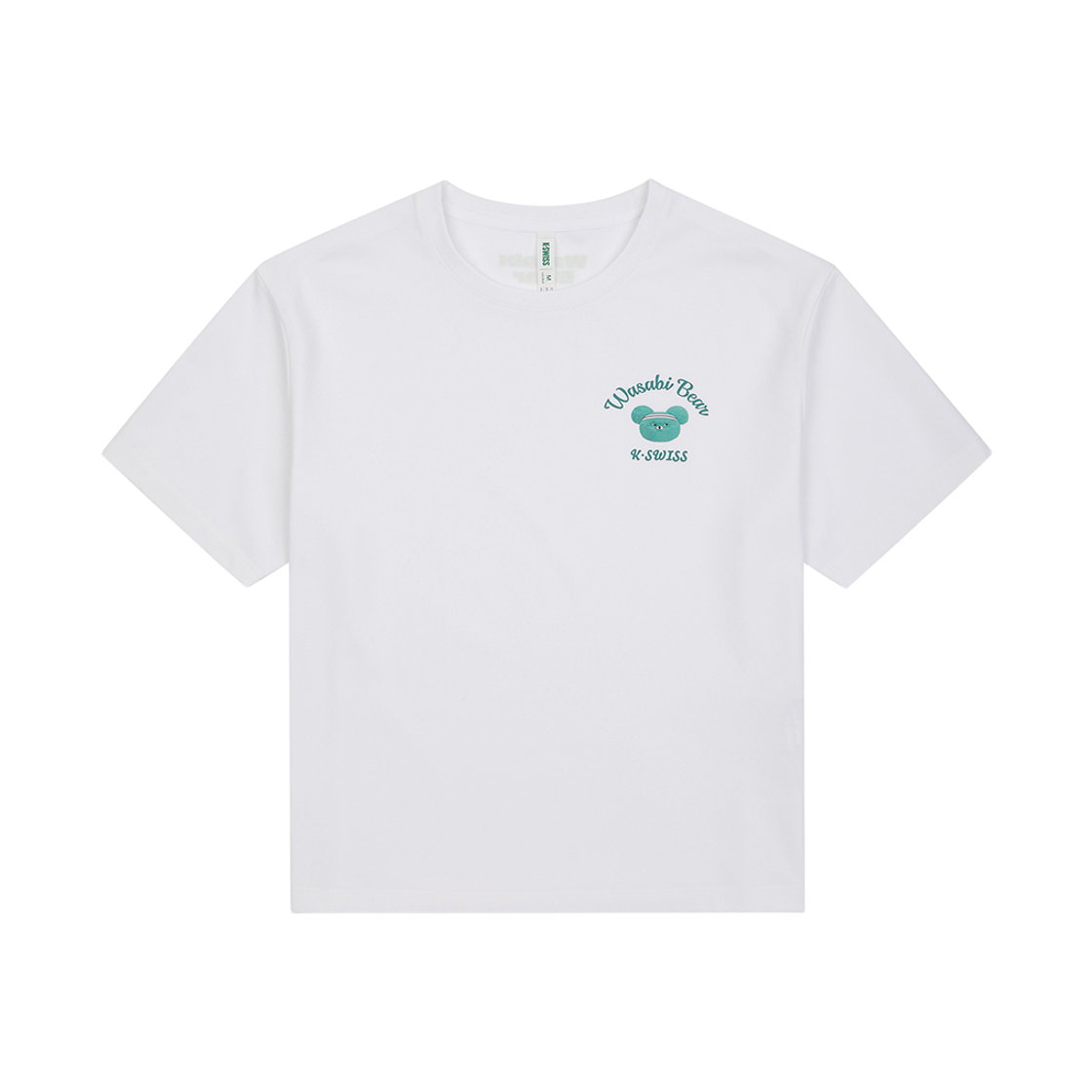 케이스위스 x 와사비 베어 여성 클럽 반팔 티 WH(K-SWISS x WASABI BEAR W CLUB SS T WH)
