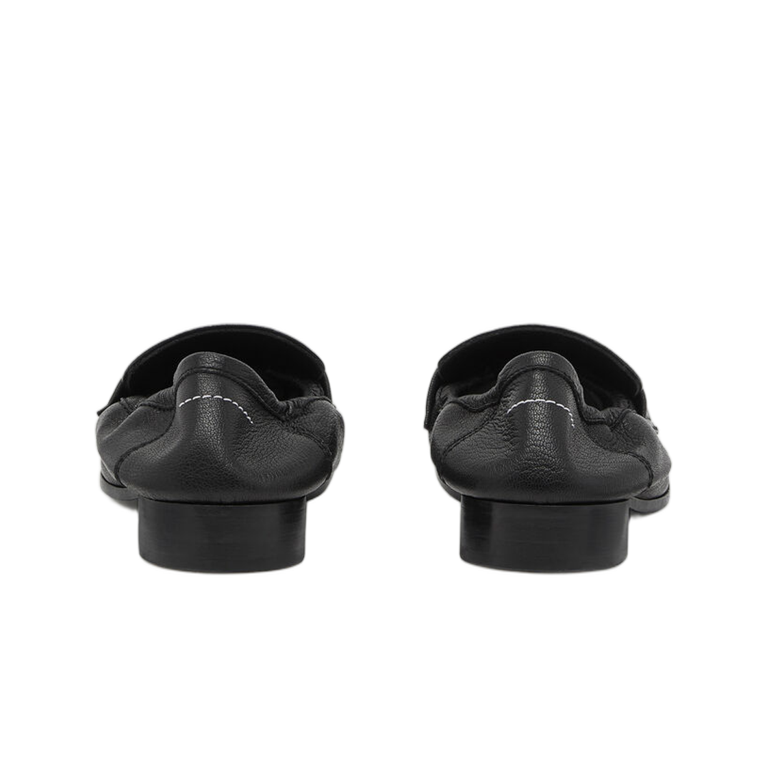 MM6 메종 마르지엘라 레더 스윙 토 로퍼 블랙(MM6 Maison Margiela Leather Swing Toe Loafers Black) - 3