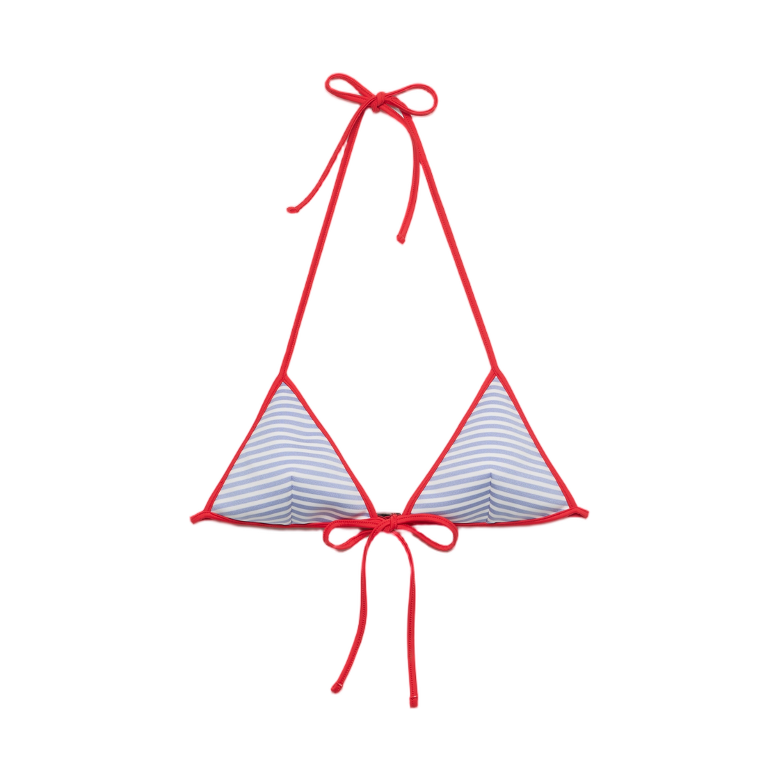 70266-19K8-F0X36 (W) Prada Interlock Jersey Bikini Top Periwinkle Red