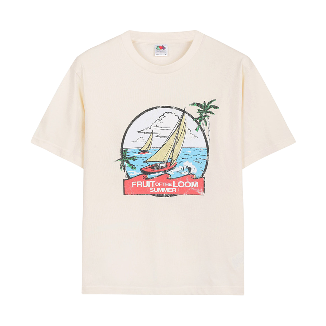 프룻오브더룸 플로리다 썸머 반팔티셔츠 옐로우 라이트(fruitoftheloom Florida Summer Banpal T-shirts YELLOW LIGHT) - 1