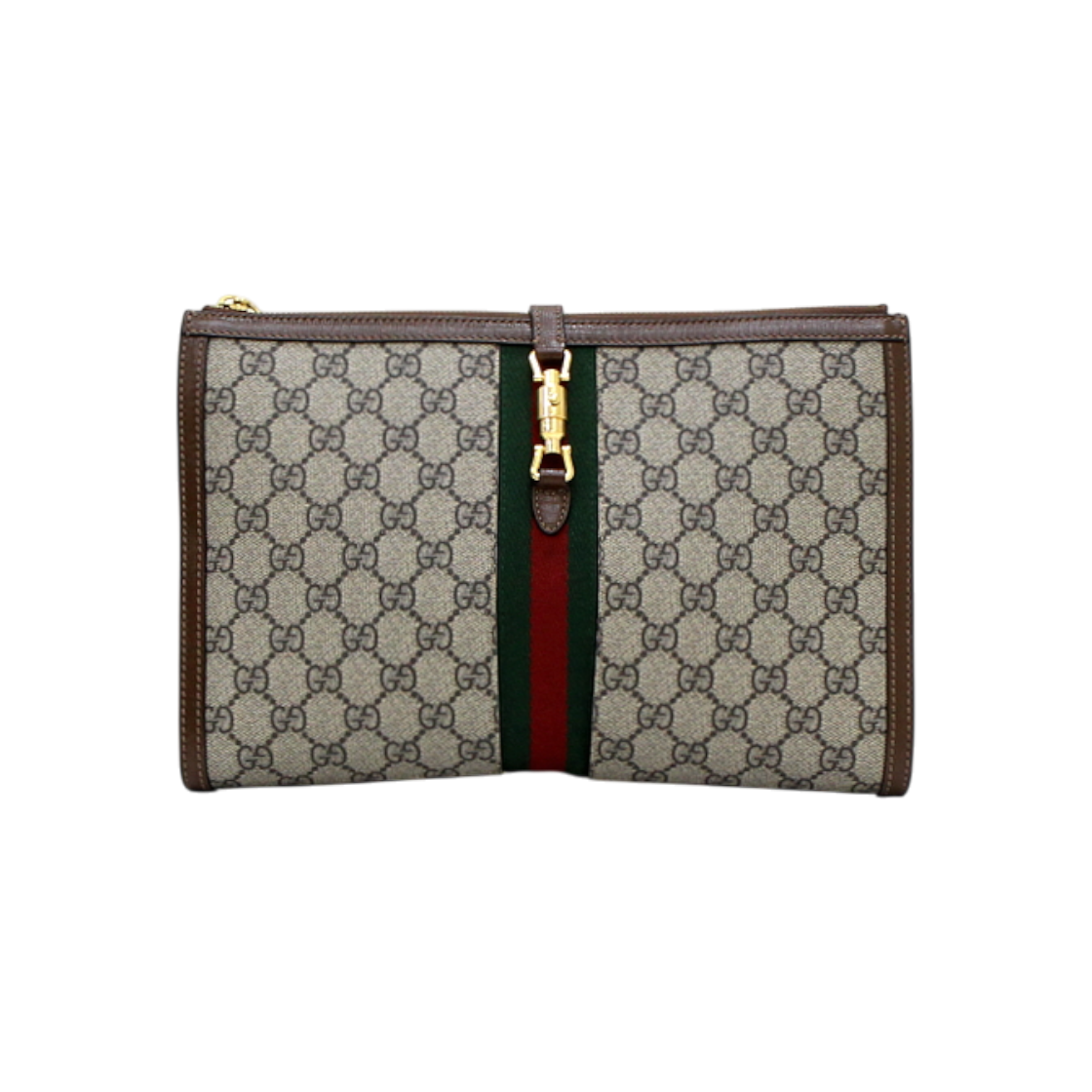 ITUGLT3K6ITH Gucci 1961 Jackie 1961 GG Supreme Web Pouch Clutch Bag