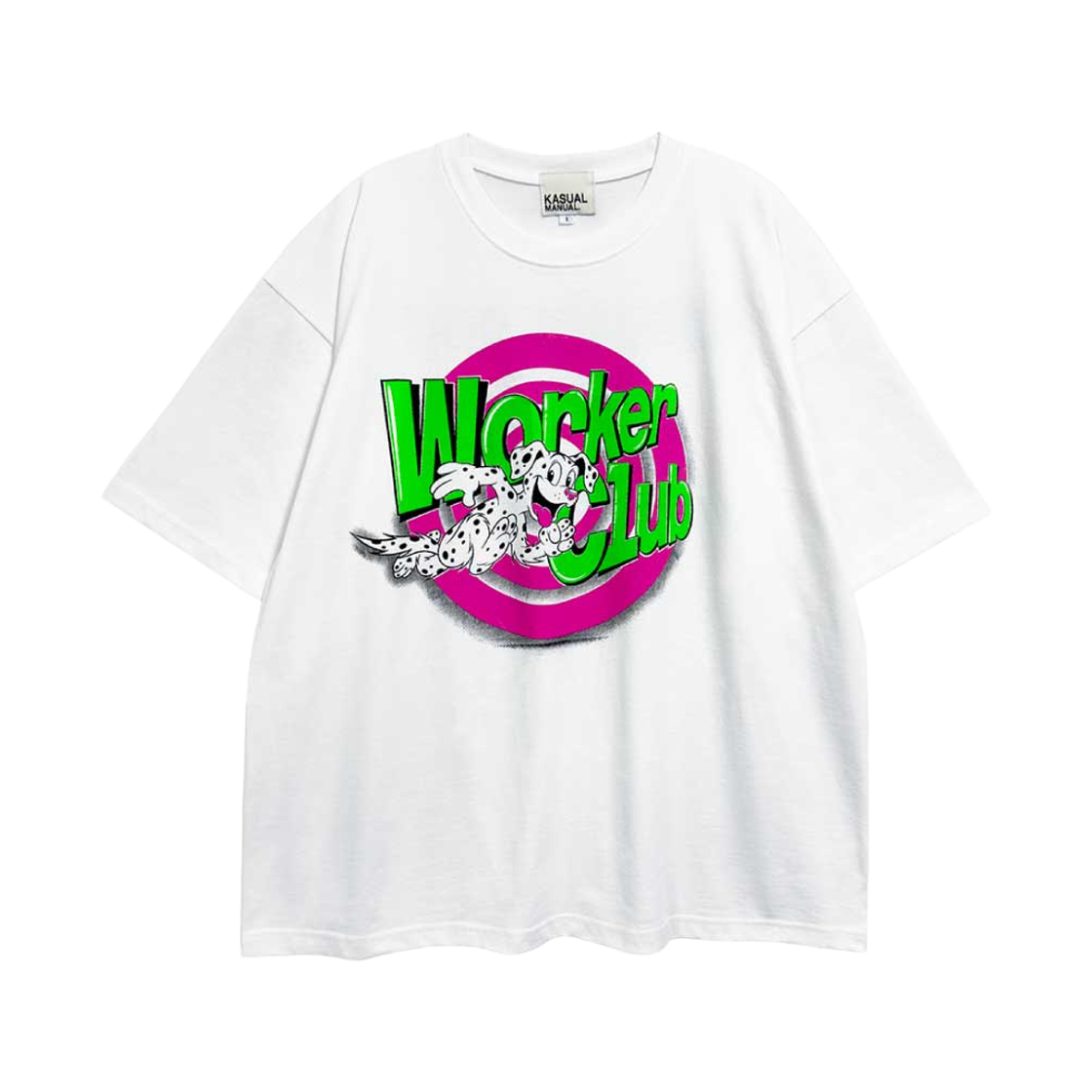 KM26SS33 Kasual Manual Club No.7 Members T-Shirt White