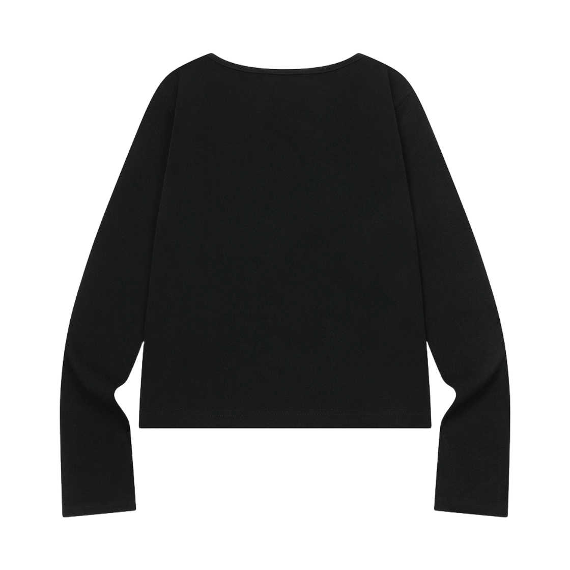 코이리스 카나 언발란스 버튼 롱 슬리브 티 블랙(Coiris Cana Unbalance Button Long Sleeve T Black) - 2