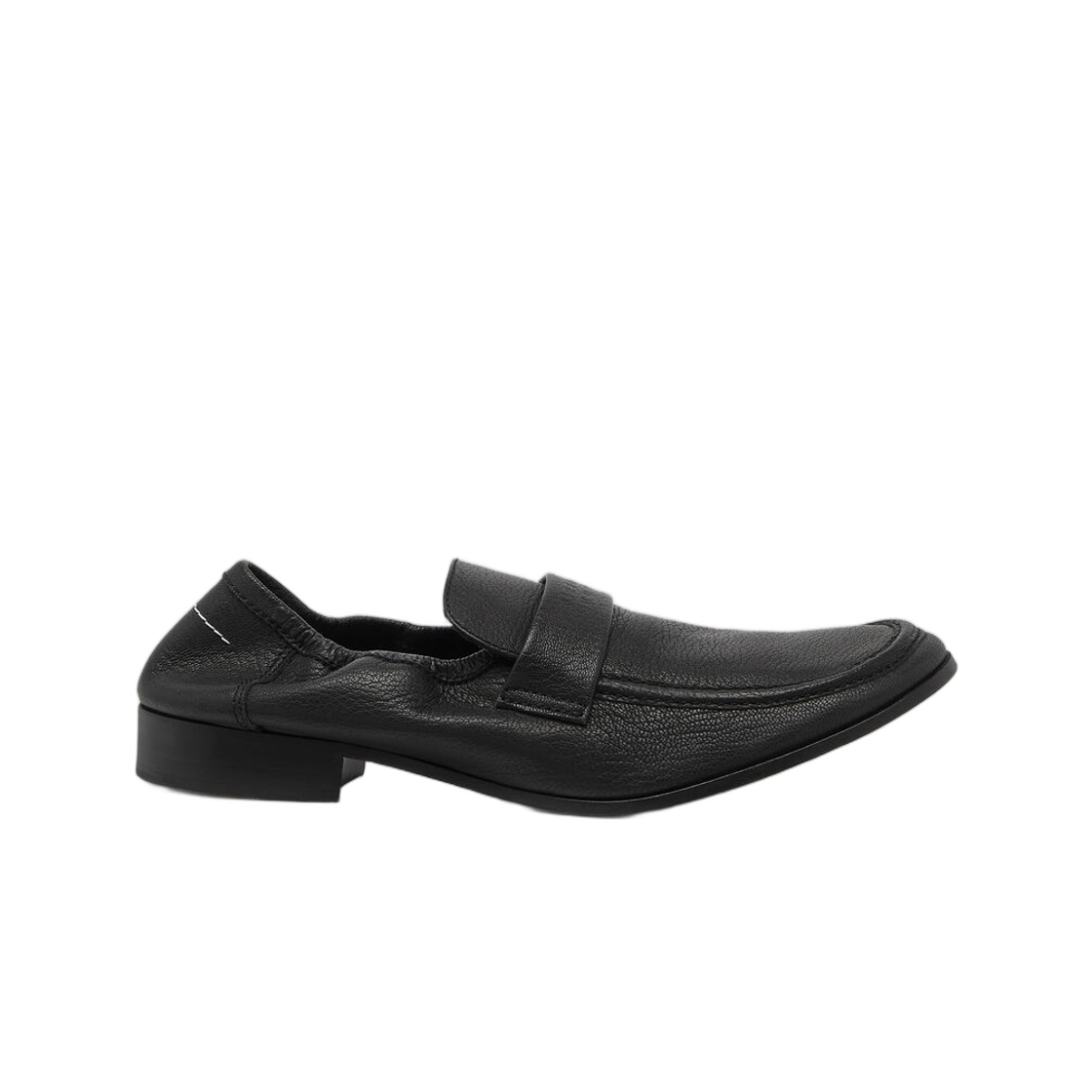 SH3WR0008P7810T8013 MM6 Maison Margiela Leather Swing Toe Loafers Black