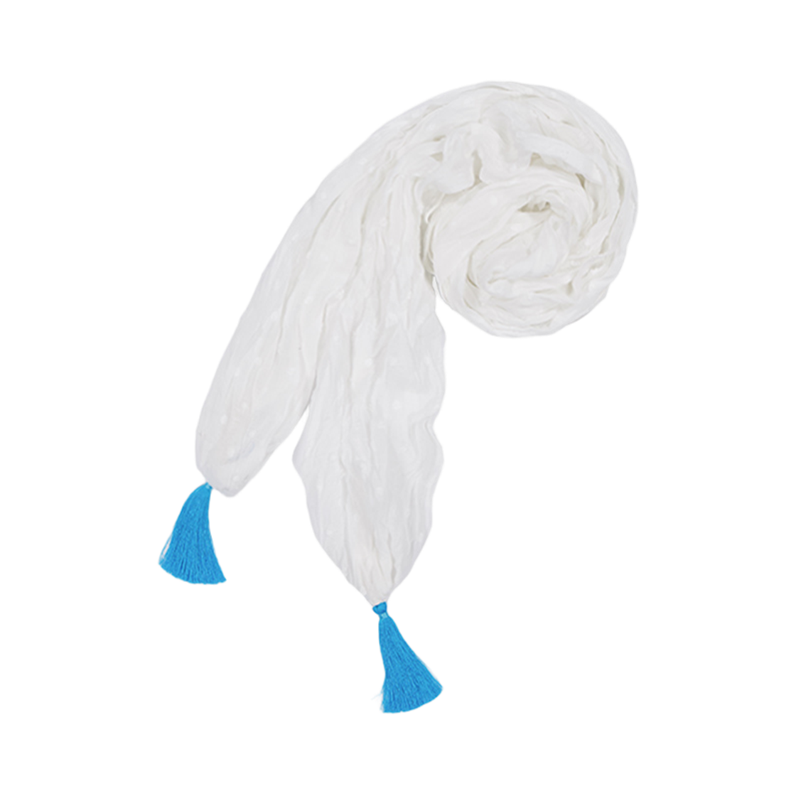 뮈르뮈르 몬브 링클 테슬 머플러 아이보리(MURMURE Monve Wrinkle Tassel Scarf Ivory) - 1