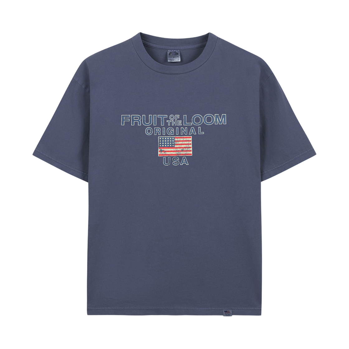프룻오브더룸 피그먼트 USA 그래픽 티셔츠 네이비(fruitoftheloom Pigment USA Graphic T-shirts NAVY) - 1