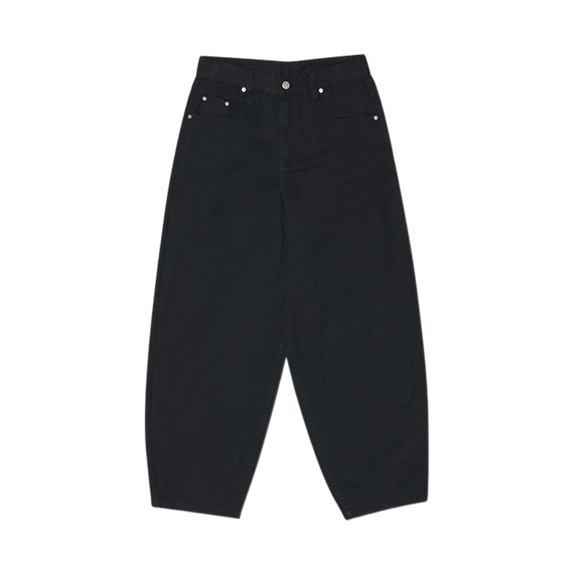 NMSS62PT01BLK NOMANUAL Wave Curved Cotton Pants Black