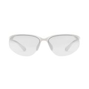 Ridar Budd R225 Universal White Frame R+ Clear Photochromic Gray Half Mirror Coated Lense